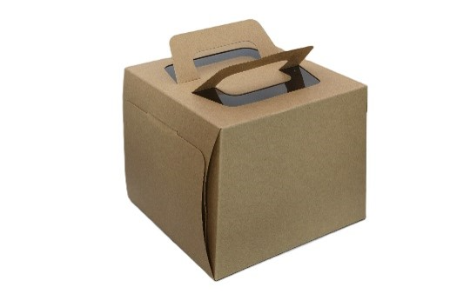 4" KRAFT CAKE HANDY BOXES